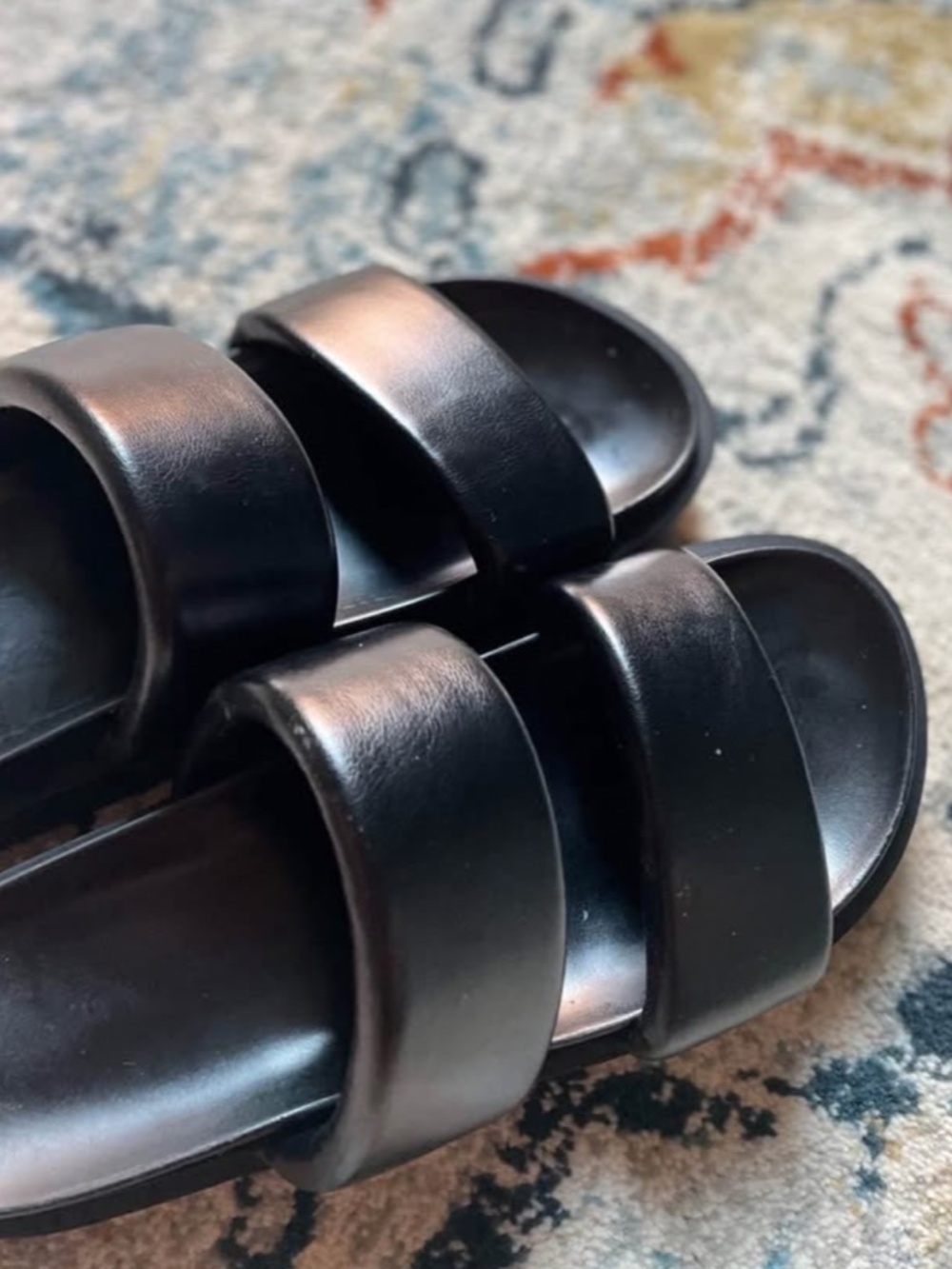 Pull & Bear Black Sandals – Size 36 (US 6) | Excellent Condition